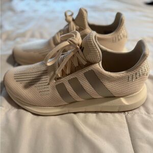 Adidas Beige Running Shoes